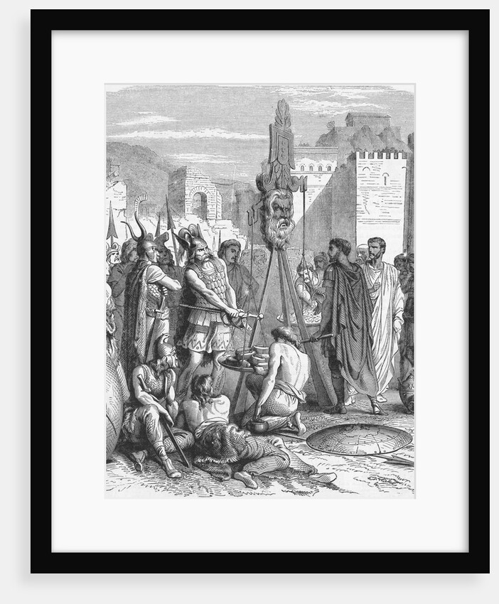 Gauls Weighing Coins by Anonymous