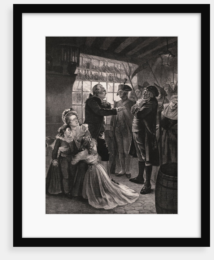 Officials and Spectators at Arrest of Louis XVI and Marie Antoinette by Anonymous