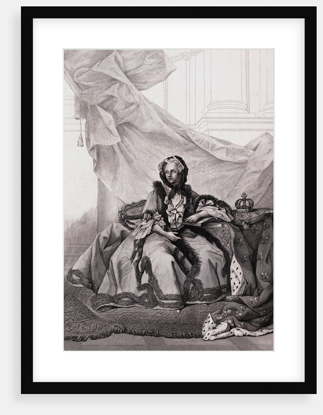Portrait of a Reposed Marie Leszczynska by Anonymous