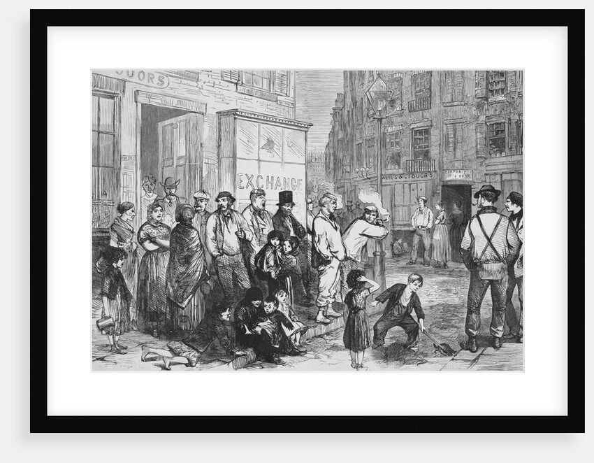 Illustration of a Street Scene in the Fourth Ward of New York by Anonymous
