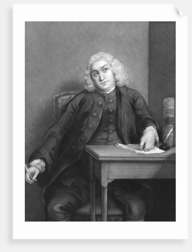 Samuel Johnson Thinking at Desk by Anonymous