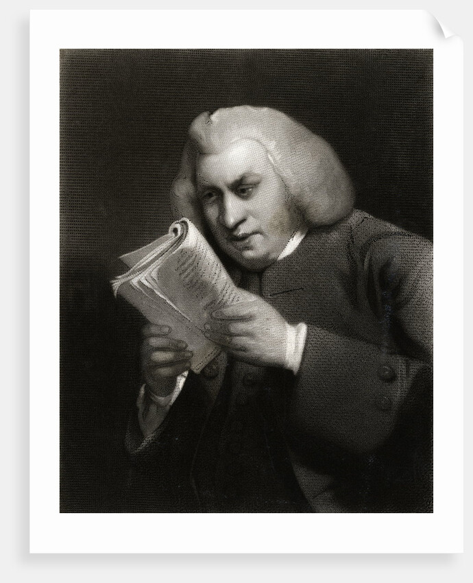 Samuel Johnson Reading Book by Anonymous