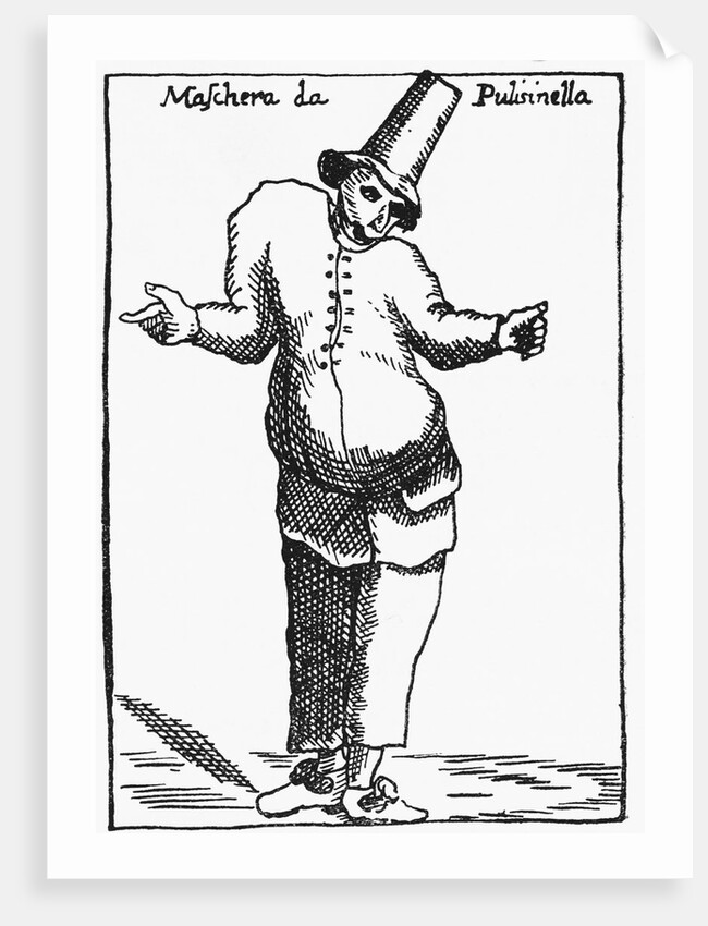 Illustration of Early Costume for Italian Carnival by Anonymous