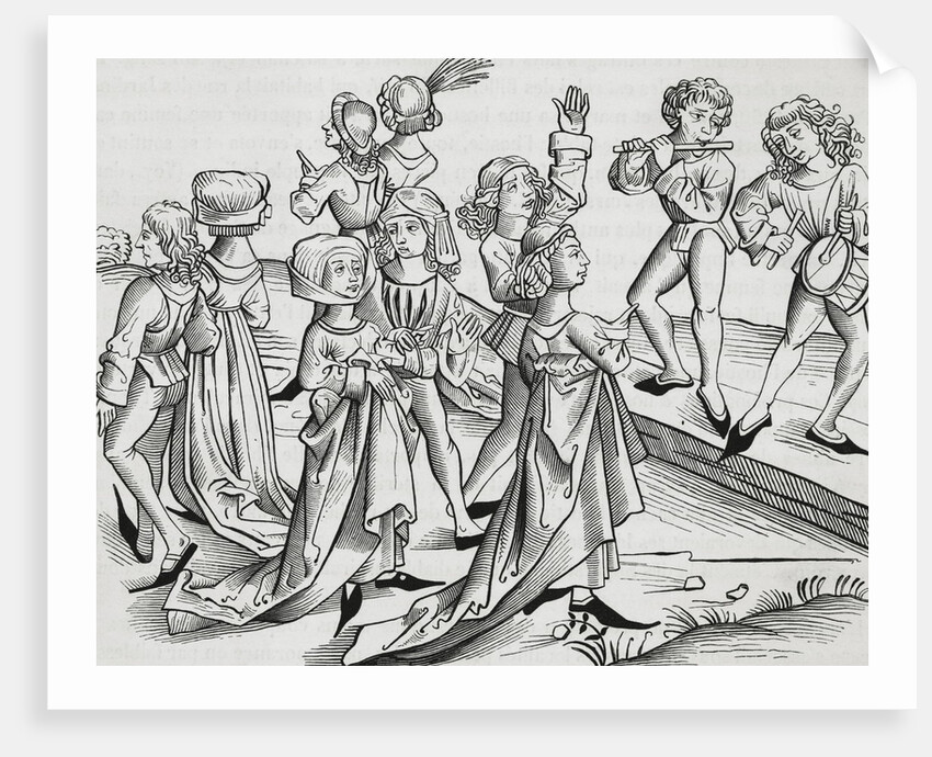 Medieval Musicians Performing by Anonymous