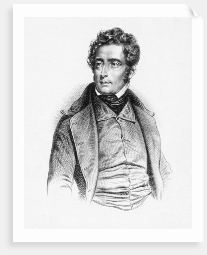 Portrait of Alphonse de Lamartine by Anonymous