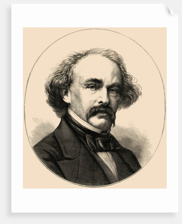 Portrait of American Author Nathaniel Hawthorne by Anonymous