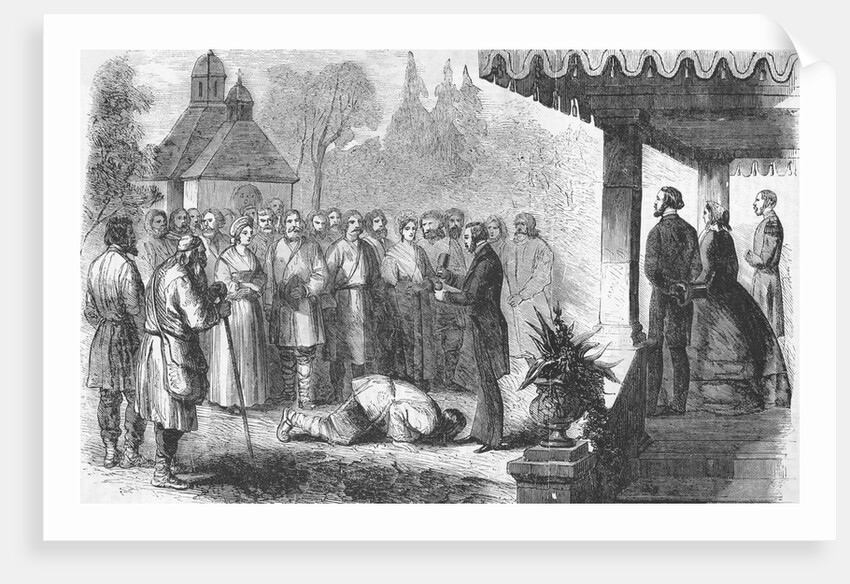 Serf Being Freed at Ceremony by Anonymous