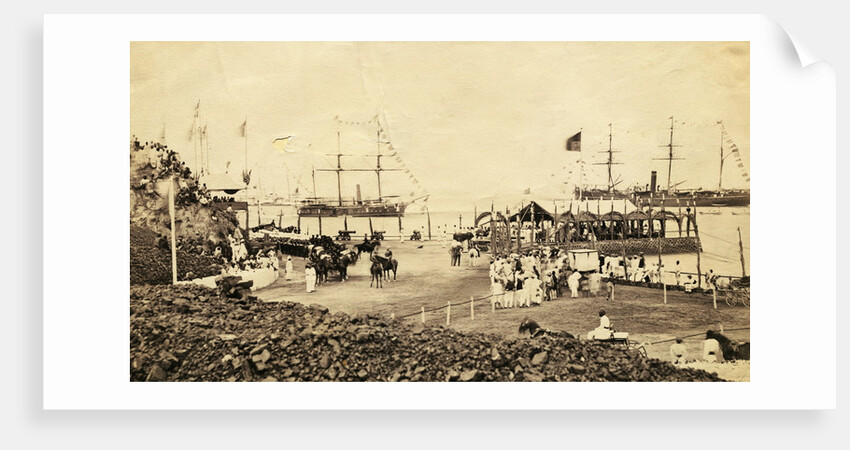 View of Suez Canal Opening Celebration by Anonymous