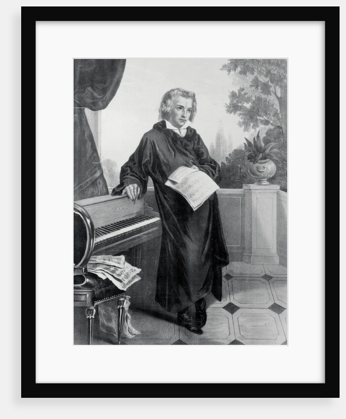 Drawing of Beethoven at Home by Anonymous