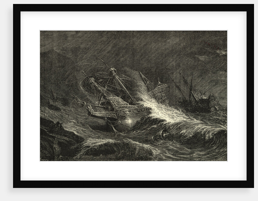 Vessels of Armada Being Wrecked on Irish Coast by Anonymous