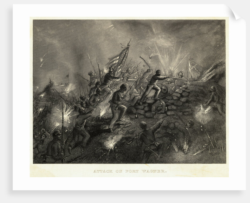 Attack on Fort Wagner During US Civil War by Anonymous