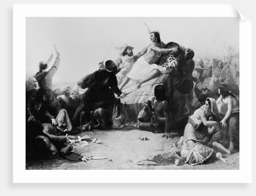 Pizarro Seizing the Inca of Peru by Anonymous