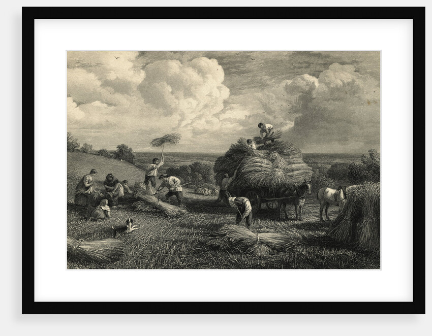 Scene of "Labour" with Farm Workers in The Fields by Anonymous