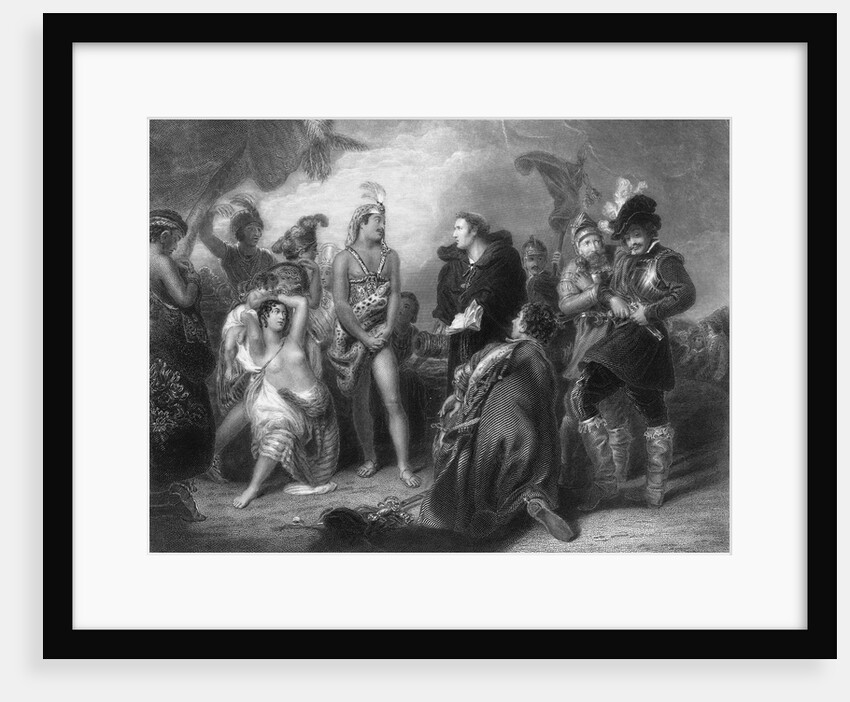 Meeting Of Spanish And Peruvians by Anonymous