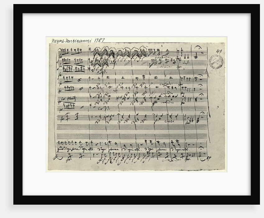 Musical Score of Don Giovanni by Mozart by Anonymous