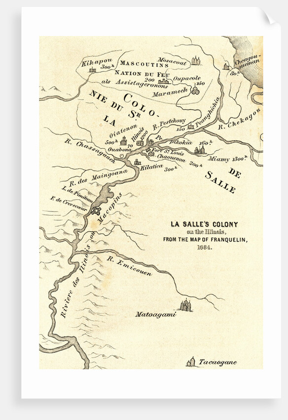 Map of the Discovery of the West by Anonymous