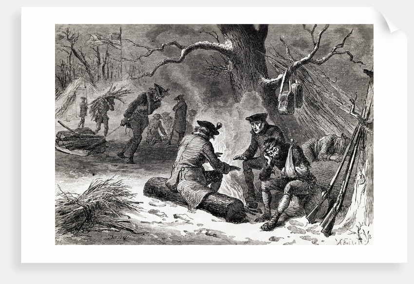 American Troops at Valley Forge by Anonymous