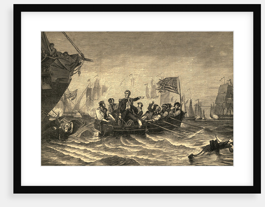 Commodore Perry at Battle of Lake Erie by Anonymous