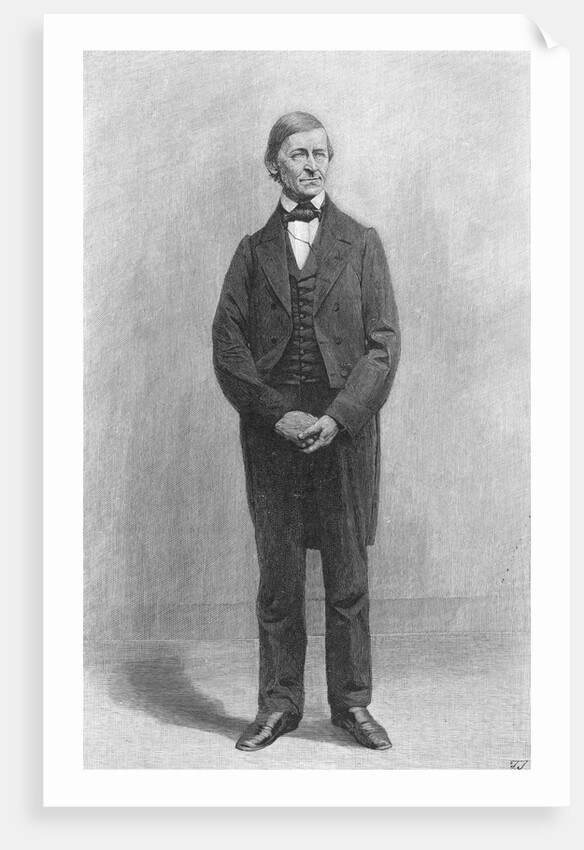 American Essayist and Poet Ralph Waldo Emerson by Anonymous