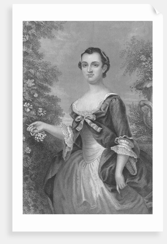 Portrait of Martha Washington by Anonymous
