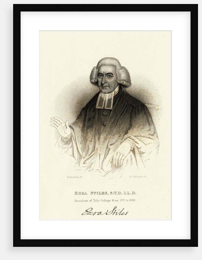 Portrait of Ezra Stiles by Anonymous