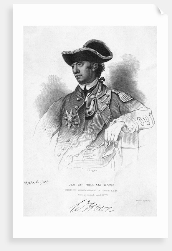 Portrait Of General William Howe by Anonymous