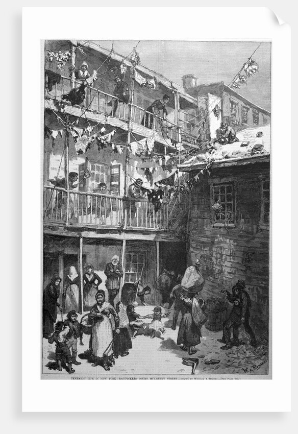 Illustration of Tenement Dwellers by Anonymous