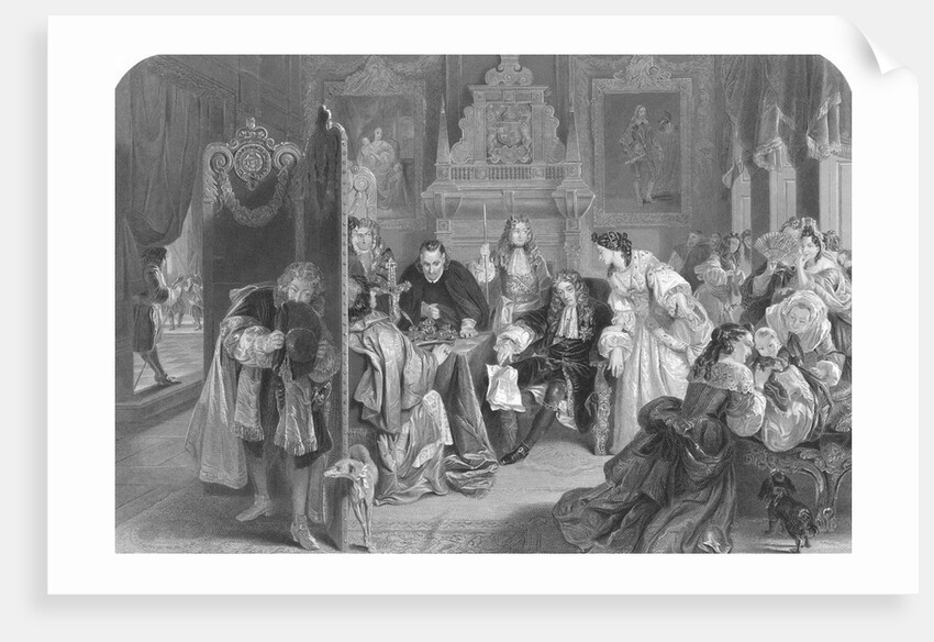James II Collapsed in Chair by Anonymous