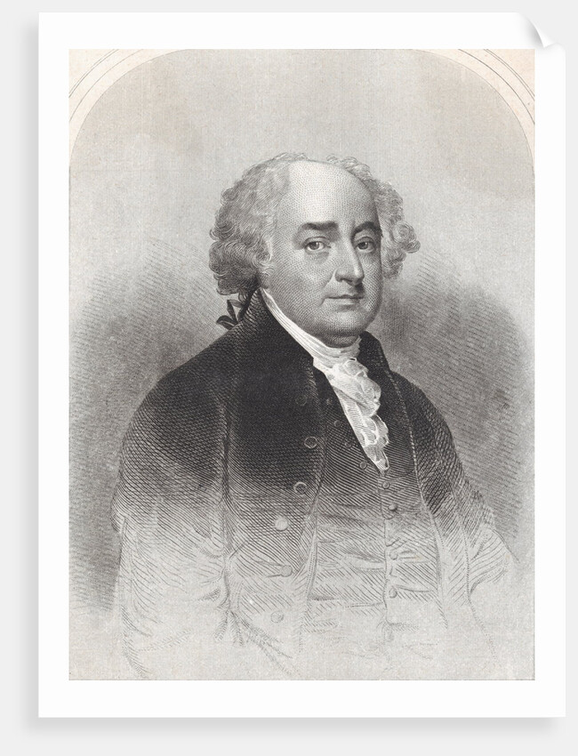 Illustrated Portrait of John Adams by Anonymous