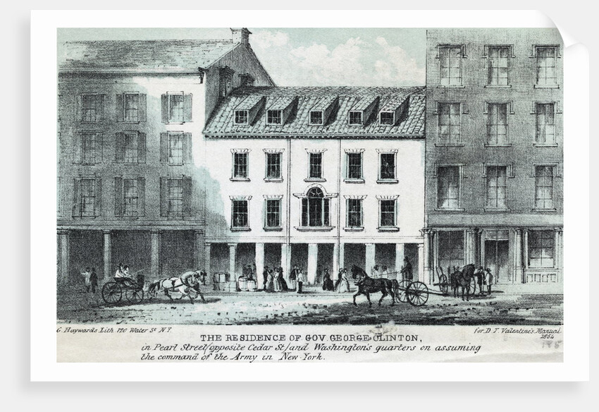 Exterior of Gov. George Clinton's House by Anonymous