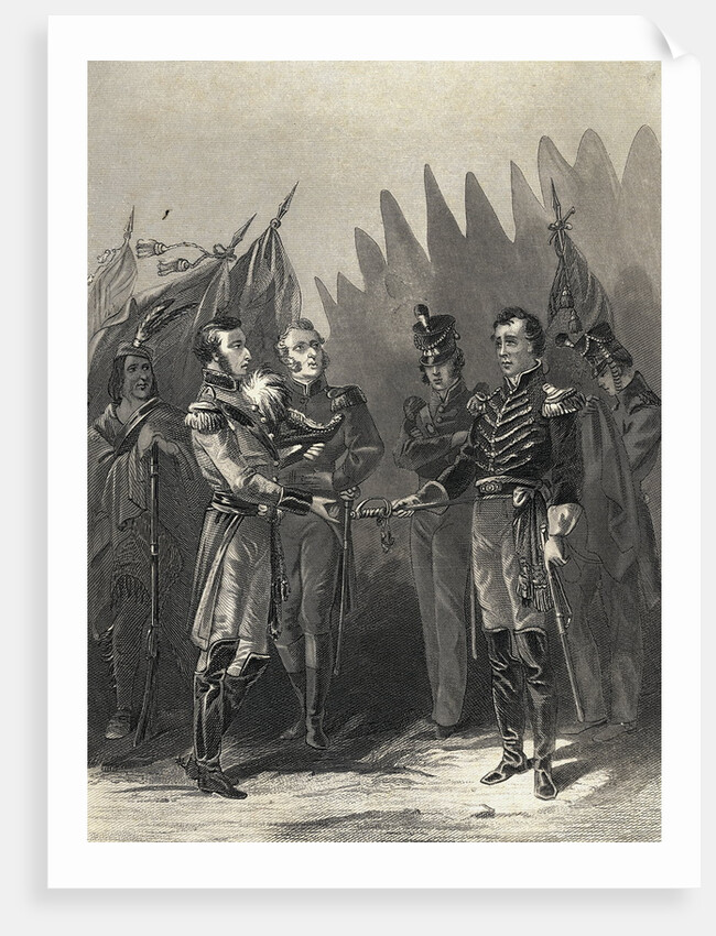 William Hull Surrenders Detroit 1812 by Anonymous