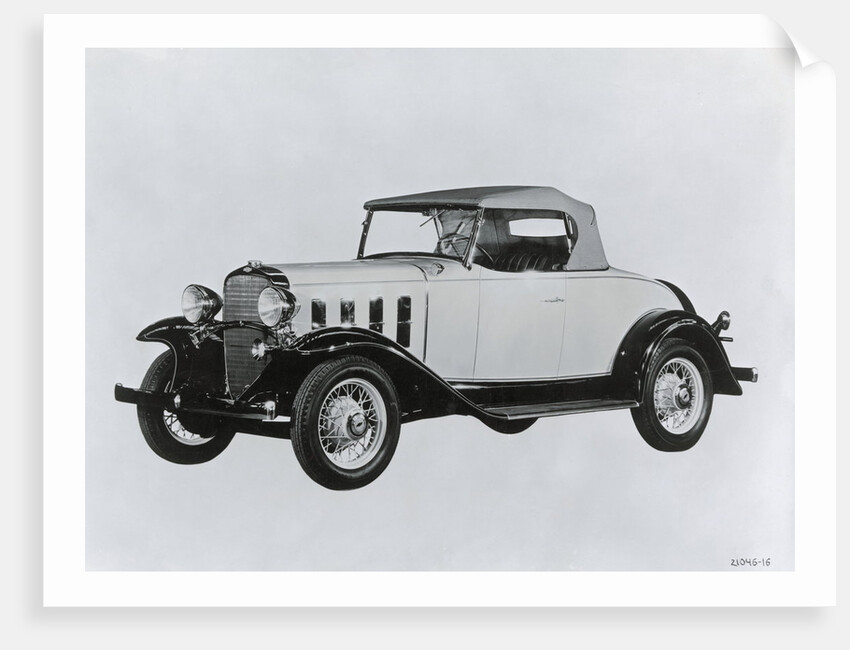 Portrait of the Chevrolet Roadster by Anonymous