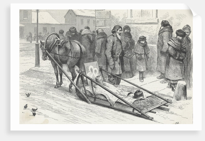 Poor Citizens Relief Man Collecting Street Donations by Anonymous