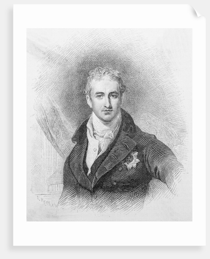 Illustrated Portrait of British Leader Robert Stewart by Anonymous