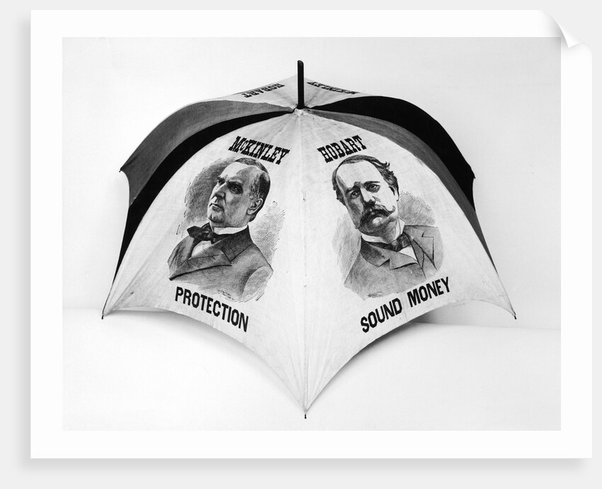 McKinley and Hobart Campaign Unmbrella by Anonymous