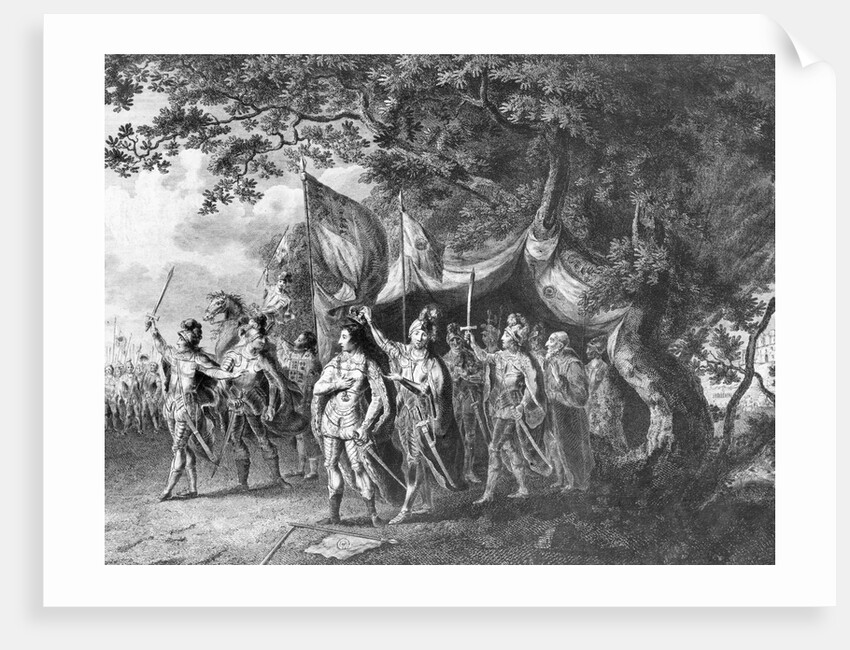Crowning Ceremony for Henry VII at Bosworth Field by Anonymous