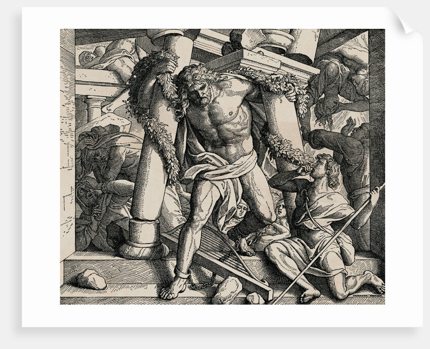 Samson Destroying Building by Anonymous