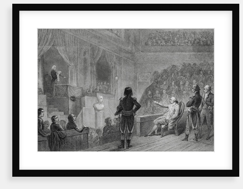 Illustration of King Louis XVI at Conference by Anonymous