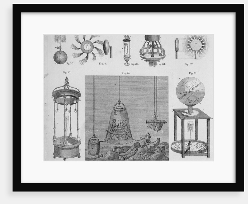 Engravings of Diving Bell by Anonymous