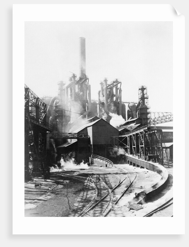 Blast Furnace at Steel Mill by Anonymous