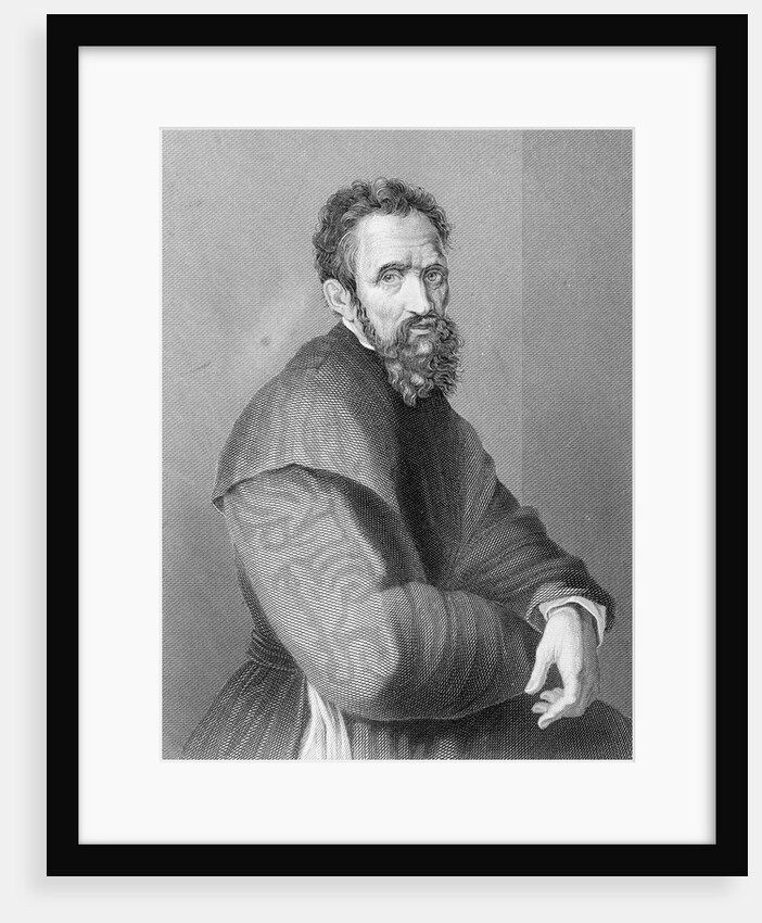 Illustration of Artist Michelangelo by Anonymous