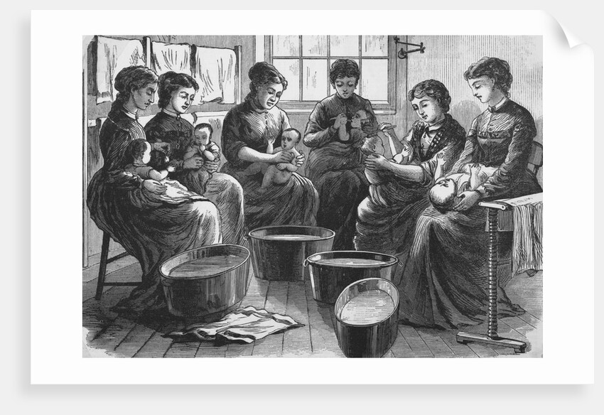 Women Washing Babies by Anonymous