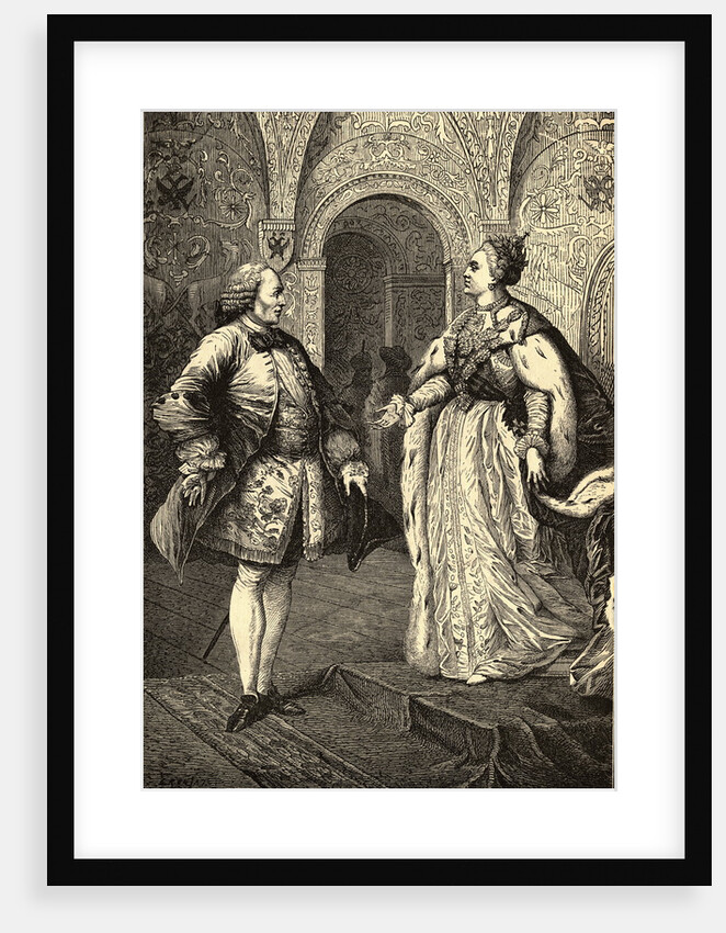 Denis Diderot and Catherine II "The Great" by Anonymous