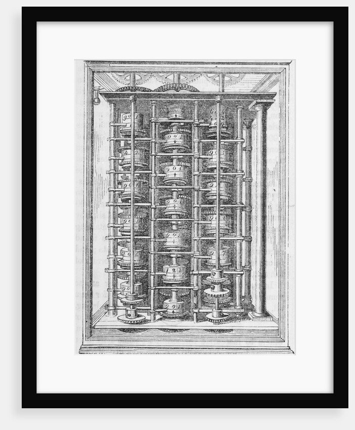 Illustration of the Difference Engine by Anonymous