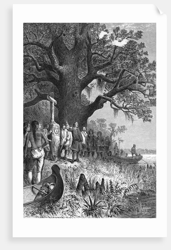 La Salle Claiming Mississippi Valley by Anonymous
