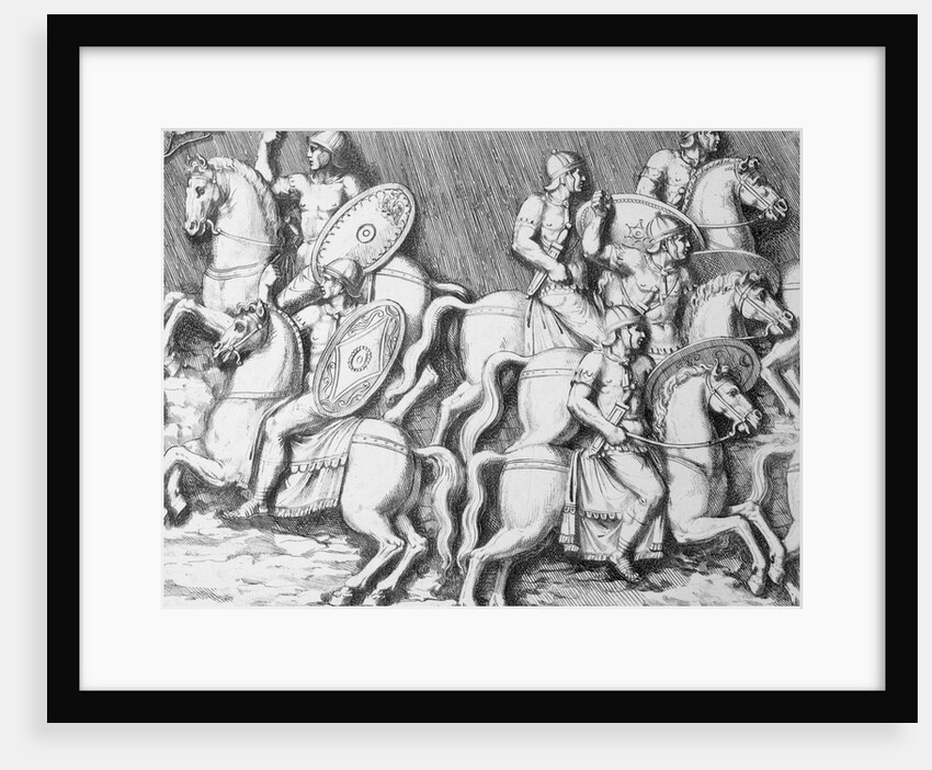 Trajan Leading His Cavalry on Horseback by Anonymous