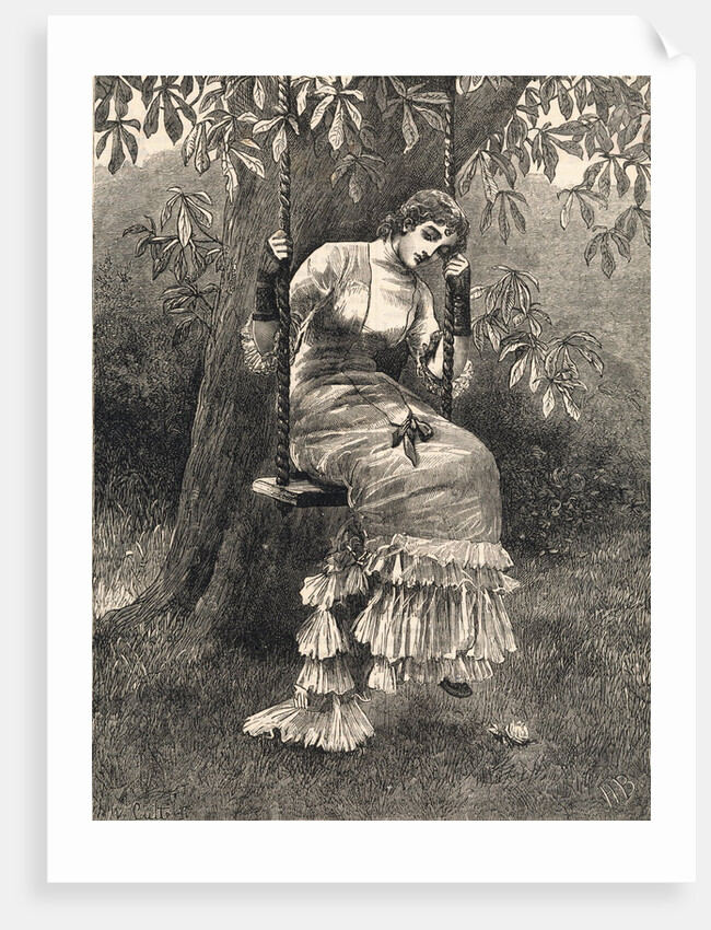 Woman on Swing by Anonymous