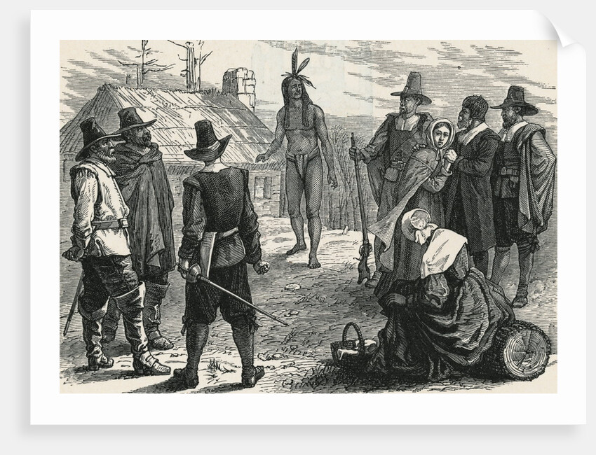 Samoset Visiting Plymouth Colony by Anonymous