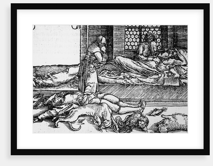Plague Victim Dying by Anonymous