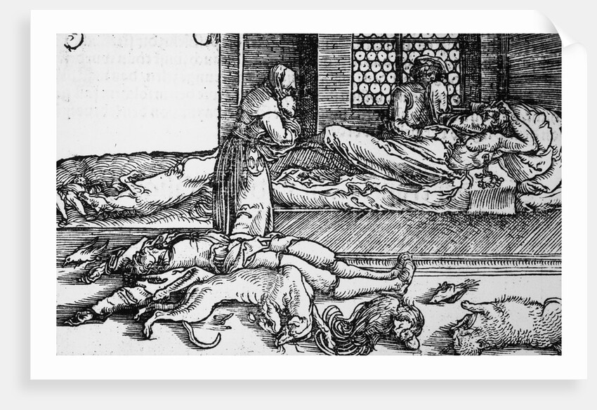 Plague Victim Dying by Anonymous